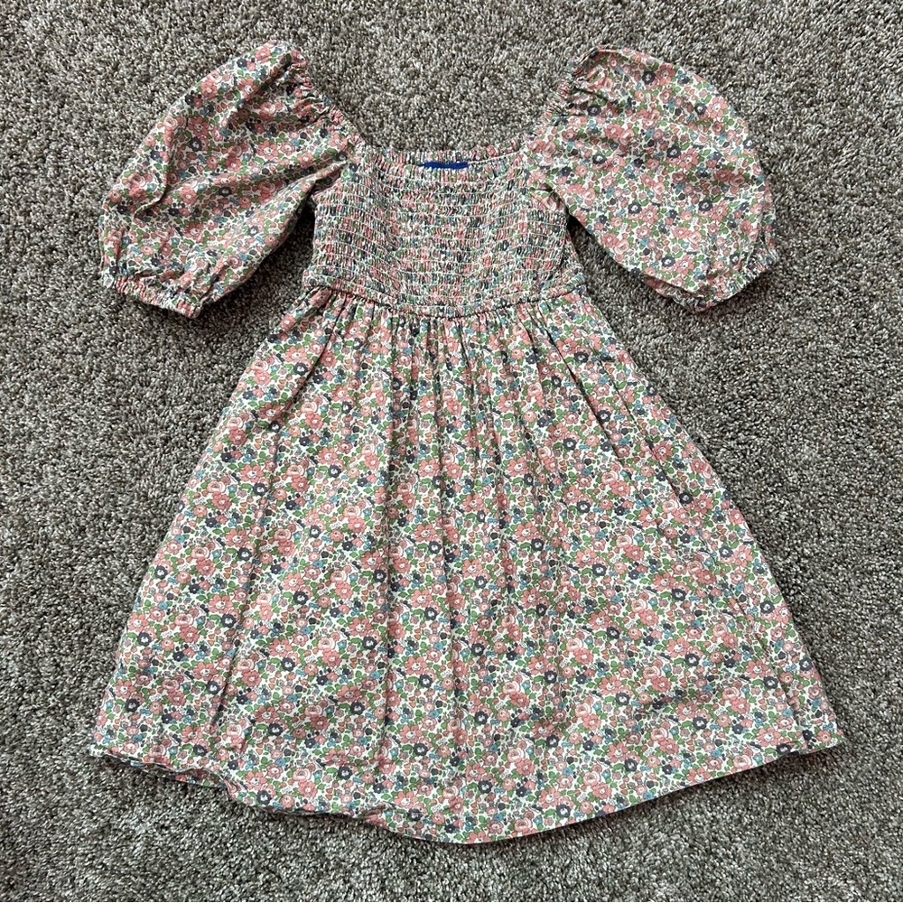 Maison Me Floral Puff Sleeve Kids Dress